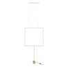 Závesná alebo stojaca LED lampa Slick, š. 817 mm (Farba Zlatá)