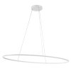 Závesné LED oválne svietidlo LEO, ø130cm (Farba Čierna)