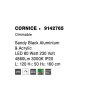 47804 10 zavesne led svitidlo cornice cerny hlinik a akryl 80w 3000k stmivatelne
