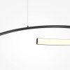 Závesné LED svietidlo CURVE, 31W, Ø 60 cm, CRI80 (Farba Čierna)