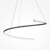 Závesné LED svietidlo CURVE, 31W, Ø 60 cm, CRI80 (Farba Čierna)