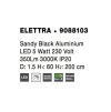 Závesné LED svietidlo ELETTRA, 5W 3000K (Farba Čierna)