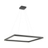 Závěsné LED svítidlo Febe - hranaté, ø80cm (Barva černá, Chromatičnost 4000K)