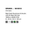 Závesné LED svietidlo GRANIA, 25W 3000K stmievateľné (Farba Zlatá)