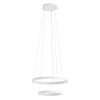 Závesné LED svietidlo Iconic, ø38cm+ø58cm, 2 kruhy (Farba Biela)