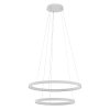 Závesné LED svietidlo Iconic, ø58cm+ø78cm, 2 kruhy (Farba Biela)