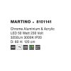 48275 3 zavesne led svitidlo martino chromovany hlinik a akryl 50w 3000k