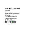 Závesné LED svietidlo PERTINO, 38W 3000K stmievateľné (Farba Biela)