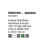 48575 5 zavesne led svitidlo preston 112w 3000k stmivatelne