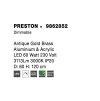 48572 6 zavesne led svitidlo preston 60w 3000k stmivatelne