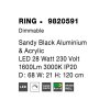 48653 10 zavesne led svitidlo ring 28w 3000k stmivatelne