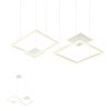 Závěsné LED svítidlo Sigua - hranaté, 110x70cm (Barva bílá)