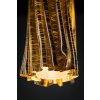 lampada design accordeon vertical suspension gold