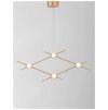 50369 10 zavesne svitidlo atomo zlaty kov a akryl led 4 x 2 4w 3000k