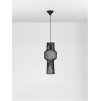 50582 1 zavesne svitidlo bredo cerny hlinik cerny kabel e27 1x12w