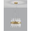 47825 1 zavesne svitidlo crown satenovy zlaty kov ciry kristal 35cm