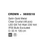 47828 6 zavesne svitidlo crown satenovy zlaty kov ciry kristal 55cm