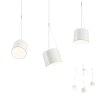 Závesné svietidlo DODO, 3x Ø 16cm, kábel 3m (Farba Biela)