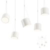 Závesné svietidlo DODO, 5x Ø 16cm, kábel 3m (Farba Biela)
