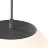 Závesné svietidlo ERDA, 1xE27, Ø 30 cm, IP54 (Farba Čierna)