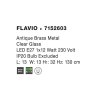 51068 2 zavesne svitidlo flavio anticky kov mosaz cire sklo e27 1x12w