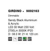 51383 6 zavesne svitidlo girdino cerny hlinik a akryl led 30w 3000k stmivatelne