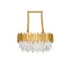 48101 zavesne svitidlo grane zlaty kov a kristal e14 8x5w