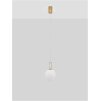 51434 1 zavesne svitidlo hook satenovy zlaty kov a opalove bile sklo led 10 6w 3000k