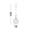 51434 7 zavesne svitidlo hook satenovy zlaty kov a opalove bile sklo led 10 6w 3000k