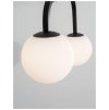 51596 2 zavesne svitidlo joline cerny kov a hlinik bile opalove sklo led 16w 3200k