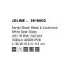 51596 4 zavesne svitidlo joline cerny kov a hlinik bile opalove sklo led 16w 3200k