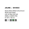 51590 5 zavesne svitidlo joline cerny kov a hlinik bile opalove sklo led 40w 3200k