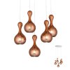 Závěsné svítidlo Lob 5 (Barva měděná)