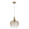 Závesné svietidlo LONI, 24cm, E27 1x12W (Farba Champagne sklo)
