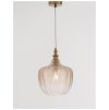 Závesné svietidlo LONI, 24cm, E27 1x12W (Farba Champagne sklo)