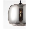 52601 3 zavesne svitidlo savaz chromove sklo cerny kov cerny kabel e27 1x12w