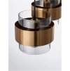 47186 3 zavesne svitidlo sianna kourove sklo mosazny zlaty kov e27 3x12w
