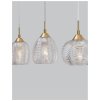 47213 6 zavesne svitidlo vario cire sklo a satenovy zlaty kov e27 3x12w