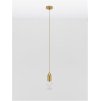 Závesné svietidlo VEDA, číre sklo G9 1x6W (Farba Mosadz)