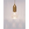 Závesné svietidlo VEDA, číre sklo G9 1x6W (Farba Mosadz)