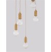 Závesné svietidlo VEDA, číre sklo G9 5x6W (Farba Mosadz)