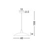 52817 1 zavesne svitidlo vicino bile leskle sklo chromovany kov e27 1x12w