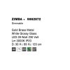 52949 4 zavesne svitidlo zimba zlaty mosazny kov led 28w 3000k stmivatelne