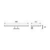 77285 koupelnove led svitidlo roxana d 90cm 4000k ip44