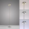 Stojací LED lampa Q-ROTATE, 12W, v. 140 cm, Smart Home 2700-5000K (Barva Hliník)