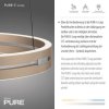 Závěsné LED svítidlo PURE E-Loop, 50W, ø 50 cm, 2700-5000K (Barva Mosaz)