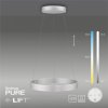 Závěsné LED svítidlo PURE E-Clipse, 53W, ø 70 cm, 2700-5000K, elektricky nastavitelná výška (Barva Šedá)