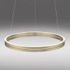 Závěsné LED svítidlo PURE E-Loop, 53W, ø 70,1 cm, 2700-5000K, elektricky nastavitelná výška (Barva Zlatá-slonová)