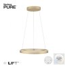 Závěsné LED svítidlo PURE E-Loop, 53W, ø 70,1 cm, 2700-5000K, elektricky nastavitelná výška (Barva Zlatá-slonová)