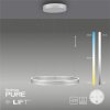 Závěsné LED svítidlo PURE E-Loop, 53W, ø 70,1 cm, 2700-5000K, elektricky nastavitelná výška (Barva Šedá)